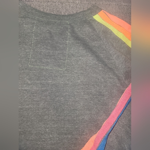 Aviator Nation Bolt Cropped Sweatshit Medium - Picture 8 of 9